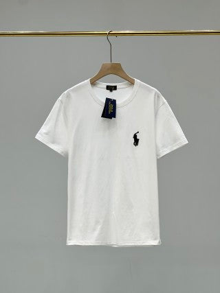 Ralph Lauren T-shirt Unisex Embroidered Logo Heavyweight Cotton Crewneck Tee