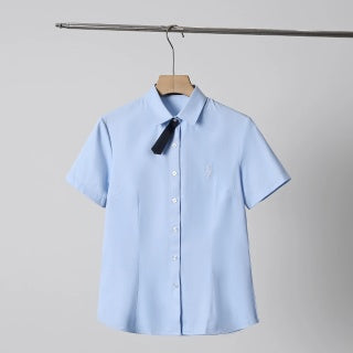 Ralph Lauren Shirt Women's 100% Cotton Short Sleeve Button-Up