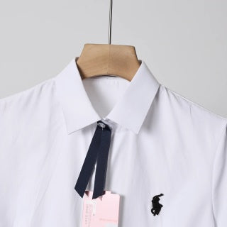 Ralph Lauren Shirt Women's 100% Cotton Short Sleeve Button-Up