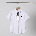 Ralph Lauren Shirt Women's 100% Cotton Short Sleeve Button-Up