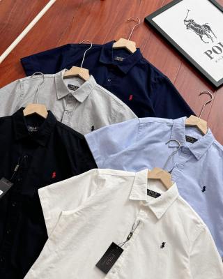 Ralph Lauren Shirt Classic Oxford Cotton Short Sleeve Casual Shirt