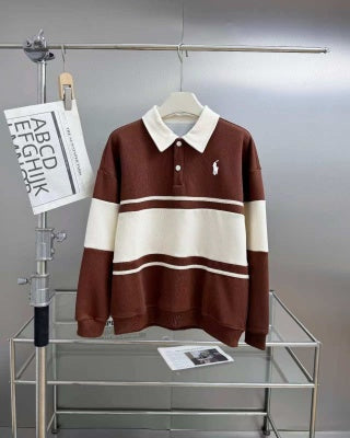 Ralph Lauren Color Block Long Sleeve Polo Shirt