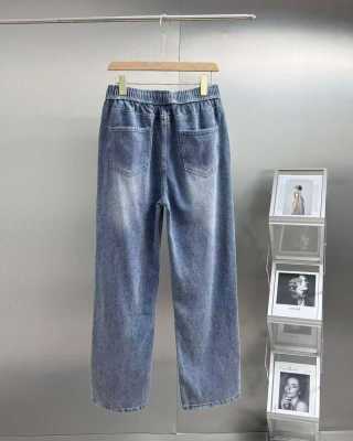 Ralph Lauren Pants Washed Cotton Drawstring Straight-Leg Trousers