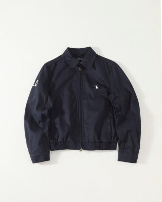 Ralph Lauren Outerwear Washed Twill Cropped Zip Jacket