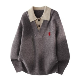 Ralph Lauren Layered Collar Knit Sweater
