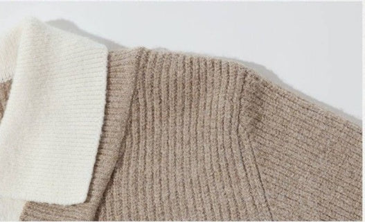 Ralph Lauren Layered Collar Knit Sweater