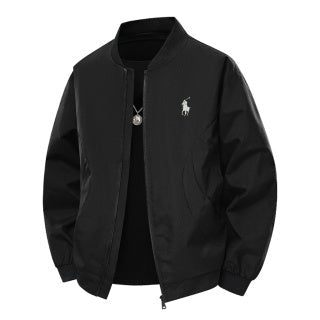 Ralph Lauren Outerwear Classic Baseball Collar Zip Jacket
