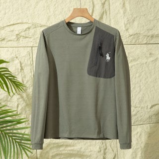 Ralph Lauren T-shirt Utility Pocket Pony Logo Long Sleeve Tee