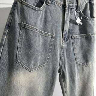 Ralph Lauren Pants Vintage Washed Wide Leg Denim Jeans