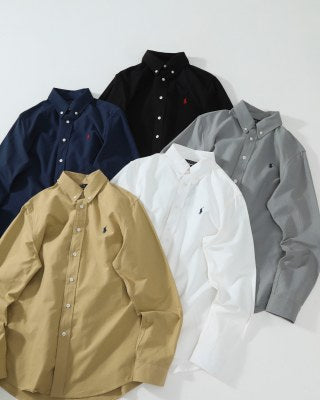 Ralph Lauren Shirt Cotton Oxford Button Down Long Sleeve Shirt