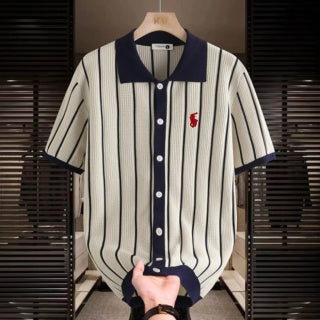 Ralph Lauren Striped Knit Polo Shirt