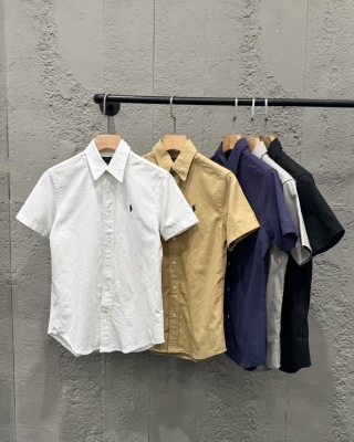 Ralph Lauren Shirt Unisex Oxford Short Sleeve Button-Down