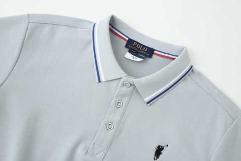 Ralph Lauren Polo Shirt Contrast Trim Mercerized Cotton Polo