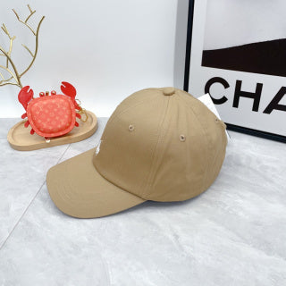 Ralph Lauren Hat Khaki Beige White Pony Six-Panel Baseball Cap