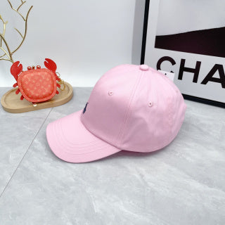 Ralph Lauren Hat Soft Pink Navy Pony Curved-Brim Baseball Cap
