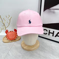 Ralph Lauren Hat Soft Pink Navy Pony Curved-Brim Baseball Cap