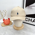 Ralph Lauren Hat Sand Beige Navy Pony Baseball Cap
