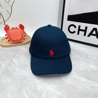 Ralph Lauren Hat Deep Navy Red Pony Curved-Brim Baseball Cap