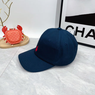 Ralph Lauren Hat Deep Navy Red Pony Curved-Brim Baseball Cap