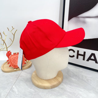 Ralph Lauren Hat Bright Red Navy Pony Curved-Brim Baseball Cap