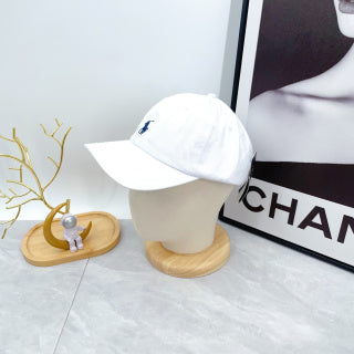 Ralph Lauren Hat White Navy Pony Clean-Crown Baseball Cap