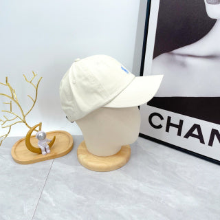Ralph Lauren Hat Ivory Light Blue Pony Low-Profile Baseball Cap