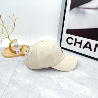 Ralph Lauren Hat Cream White Navy Pony Curved-Brim Baseball Cap
