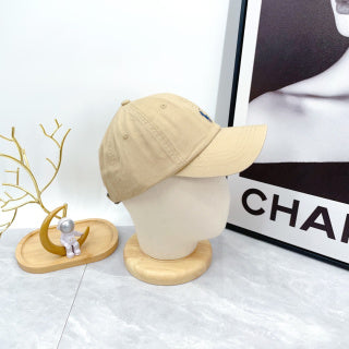 Ralph Lauren Hat Oat Beige Blue Pony Low-Profile Baseball Cap