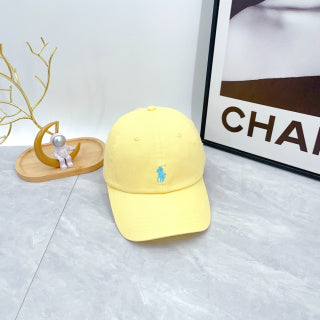 Ralph Lauren Hat Lemon Yellow Aqua Pony Classic Baseball Cap