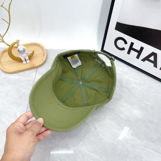 Ralph Lauren Hat Olive Green Light Pony Low-Profile Baseball Cap