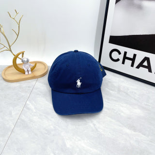 Ralph Lauren Hat Cobalt Blue White Pony Everyday Baseball Cap