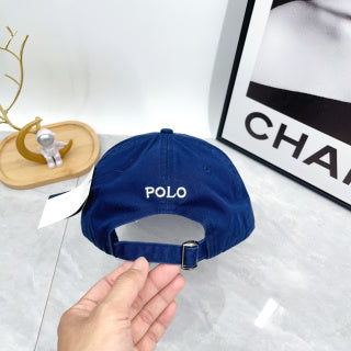 Ralph Lauren Hat Cobalt Blue White Pony Everyday Baseball Cap
