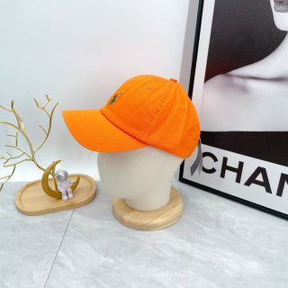 Ralph Lauren Hat Bright Orange Green Pony Baseball Cap