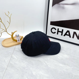 Ralph Lauren Hat Dark Navy Red Pony Rounded-Crown Baseball Cap