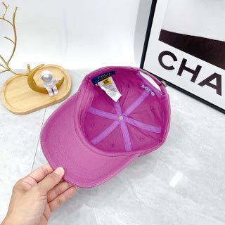 Ralph Lauren Hat Orchid Purple Light Blue Pony Baseball Cap