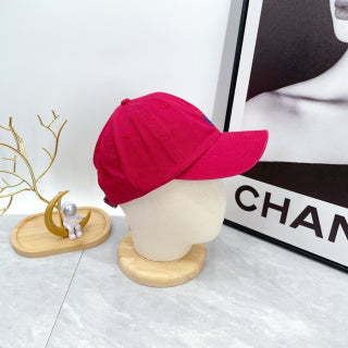 Ralph Lauren Hat Raspberry Red Navy Pony Curved-Brim Baseball Cap