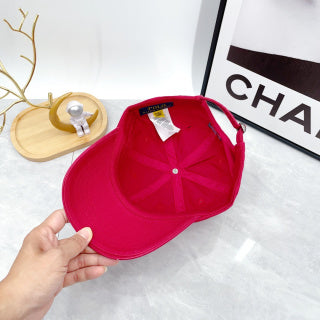 Ralph Lauren Hat Raspberry Red Navy Pony Curved-Brim Baseball Cap