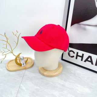 Ralph Lauren Hat Vivid Red Navy Pony Everyday Baseball Cap