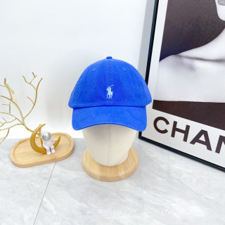 Ralph Lauren Hat Royal Blue Light Pony Curved-Brim Baseball Cap