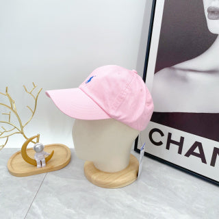 Ralph Lauren Hat Light Pink Royal Blue Pony Baseball Cap