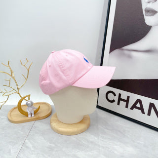 Ralph Lauren Hat Light Pink Royal Blue Pony Baseball Cap