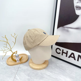 Ralph Lauren Hat Stone Beige Blue Pony Classic Baseball Cap
