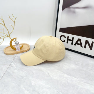 Ralph Lauren Hat Pale Sand Navy Pony Curved Brim Cap