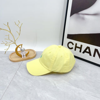 Ralph Lauren Hat Lemon Yellow Contrast Pony Baseball Cap
