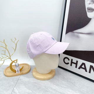 Ralph Lauren Hat Lilac Pink Blue Pony Soft-Crown Baseball Cap