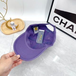 Ralph Lauren Hat Dusty Purple Aqua Pony Soft-Crown Baseball Cap