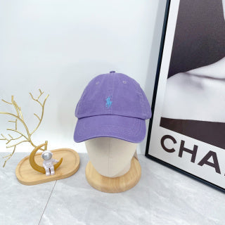 Ralph Lauren Hat Dusty Purple Aqua Pony Soft-Crown Baseball Cap