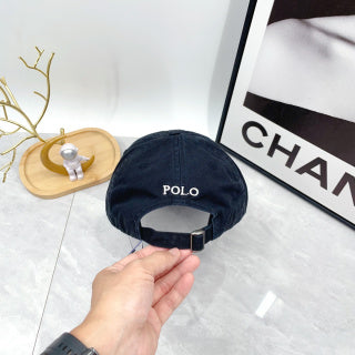 Ralph Lauren Hat Deep Indigo White Pony Soft-Crown Baseball Cap