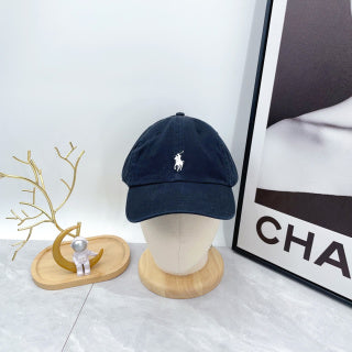 Ralph Lauren Hat Deep Indigo White Pony Soft-Crown Baseball Cap
