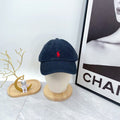 Ralph Lauren Hat Ink Navy Red Pony Soft-Crown Baseball Cap